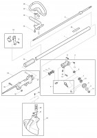 Makita RBC201 Petrol String Brush Cutter Spare Parts