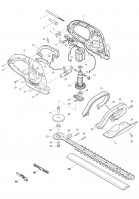 Makita UH4860 Electric Hedge Trimmer 240v Spare Parts