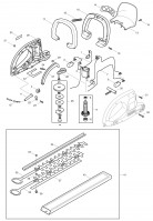 Makita UH5530 Electric Hedge Trimmers Spare Parts