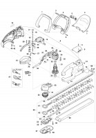 Makita UH5540 Hedgetrimmer 55Cm Electric Spare Parts