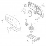 Makita UM103D Cordless Shear 12v Spare Parts