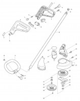 Makita UM140D Cordless Shear 12v Spare Parts