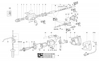 METABO 00224420 KHE-D 28 US Rotary Hammer Drill 120V Spare Parts