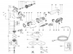 METABO 00290421 WEP 14-150 QUICKPROTECT US 1400w 125mm Angle Grinder 120V Spare Parts