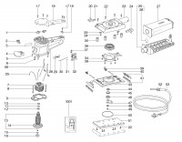 METABO 00356000 SR 356 EU 1/3 Sheet Orbital Sander 230V Spare Parts
