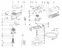 METABO 00357001 SR E 357 EU 1/3 Sheet Orbital Sander 230V Spare Parts
