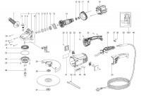 METABO 00379000 WX 2400-230 EU 2400w 230mm Angle Grinder 230V Spare Parts