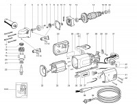 METABO 00512000 WBE 700 EU 700w Angle Drill 230V Spare Parts