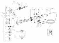 METABO 00534001 WEA 17-125 QUICK EU 1700w 125mm Angle Grinder 230V Spare Parts