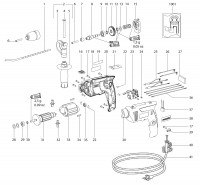 METABO 00536000 SBE 550 EU Impact Drill 230V Spare Parts