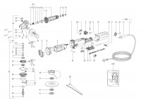 Metabo Small Corded Angle Grinder 125mm 1550w 00562000 WEV 15-125 QUICK HT EU 230V Spare Parts