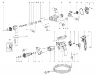Metabo Two Speed Drill 13mm 00574000 BEV 1300-2 EU 230V Spare Parts