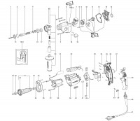 Metabo Impact Drill 1100w 00582000 BE 1100 EU 230V Spare Parts