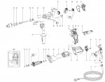 Metabo Corded Drill 00593000 BE 1300 QUICK EU 230V Spare Parts