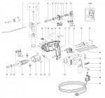 Metabo Corded Impact Drill 00601000 SBE 601 EU 230V Spare Parts