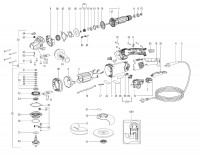 Metabo Small Corded Angle Grinder 150mm 170w 00606420 WEPBA 17-150 QUICK RT DS US 120V Spare Parts