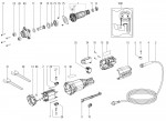 Metabo Corded Die Grinder 710w 00615000 GE 710 COMPACT EU 230V Spare Parts