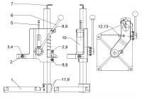 METABO 00890000 DRILL STAND 890 Spare Parts