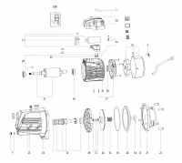Metabo Garden Pump 1900w 9000L/h 00967000 P 9000 G EU 230V Spare Parts