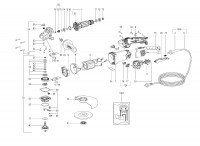 METABO 01095000 WEA 19-180 QUICK RT EU 1900w 180mm Angle Grinder 230V Spare Parts