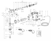 METABO 01096420 WEPB 19-180 RT DS US 1900w 180mm Angle Grinder 120V Spare Parts