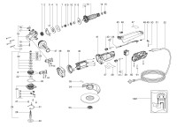 METABO 01103000 WBA 11-125 QUICK EU 1100w 125mm Angle Grinder 230V Spare Parts