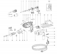METABO 01162000 BE 561 EU Hammer Drill 230V Spare Parts