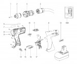 Metabo Cordless Impact Drill 01442000 SBZ 14.4 IMPULS Spare Parts