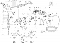 Metabo Corded Small Angle Grinder 01452000 WEP 14-150 QUICK EU 230V Spare Parts
