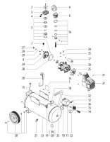Metabo Corded Air Compressor 01533000 BASIC 250-24 W EU 230V Spare Parts