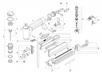 Metabo Cordless Air Staple Gun/Nailer 01563000 DPN 25 Spare Parts