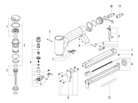 Metabo Corldess Air Staple Gun/Nailer 01564000 DKG 80/16 Spare Parts