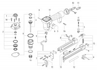 Metabo Corldess Air Staple Gun/Nailer 01565000 DKG 90/25 Spare Parts