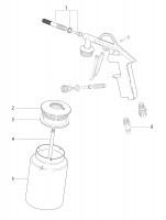 Metabo Cordless Air Sand Blasting Gun 01569000 SSP 1000 Spare Parts