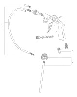 Metabo Cordless Air Spray Gun 01571000 UBS 1000 Spare Parts