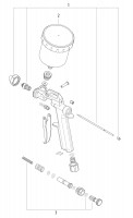 Metabo Cordless Air Paint Gun 01574000 FSP 100 Spare Parts
