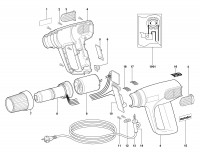 Metabo Corded Hot Air Gun 01605000 H 1600 EU 230V Spare Parts