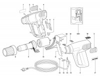 Metabo Corded Hot Air Gun 02005000 HE 2000 EU 230V Spare Parts
