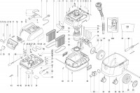 Metabo Corded All-Purpose Vacuum Cleaner 02055000 ASR 35 L AUTOCLEAN EU 230V Spare Parts