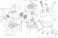 Metabo Corded All-Purpose Vacuum Cleaner 02057000 ASR 35 L ACP EU 230V Spare Parts