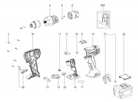 Metabo Cordless Drill/Screwdriver 14.4v 02100000 BS 14.4 LT Spare Parts