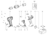 Metabo Cordless Drill/Screwdriver 18v 02104000 BS 18 LT QUICK Spare Parts