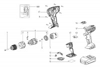 Metabo Cordless Drill/Screwdriver 18v 02105000 BS 14.4 LI Spare Parts