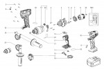 Metabo Cordless Drill/Screwdriver 18v 02114000 BS 18 LTX-X3 QUICK Spare Parts