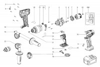 Metabo Cordless Drill/Screwdriver 18v 02114000 BS 18 LTX-X3 QUICK Spare Parts