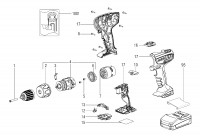 Metabo Cordless Drill/Screwdriver 18v 02116000 BS 18 LI Spare Parts