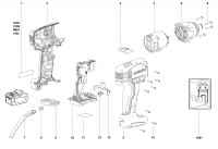 Metabo Cordless Impact Driver/Wrench 02127000 SSD 18 LT Spare Parts