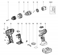 Metabo Cordless Drill Driver 02135000 BS 14.4 LI Spare Parts