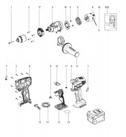 Metabo Cordless Impact Drill 02140000 SB 14.4 LT IMPULS Spare Parts