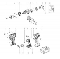 Metabo Cordless Impact Drill 02142000 SB 18 LT IMPULS Spare Parts